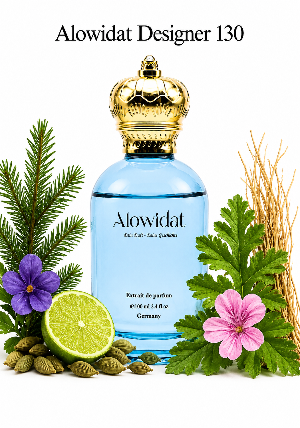 693d3d07-4c75-469c-b510-947cd62f9f36 عطر رجالي Alowidat Designer 130 – عطري أخضر بلمسة خشبية مسكية - الصورة 1