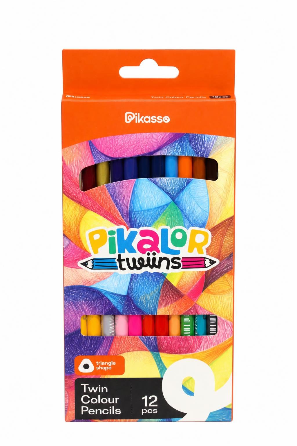 6a166ecd-8211-430d-a66f-e0b5c1a504d0.jpg ألوان خشبية Pikasso PIKALOR twiins بطرفين 12 قلم - 12067 - الصورة 1