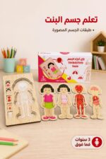 ⁦بزل أجزاء الجسم وسائل دار النخبة التعليمية جسم البنت موديل 591⁩ - الصورة ⁦2⁩