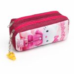 مقلمة قماشية بسحابين وتصميم Hello Kitty مع علاقة - 7446862