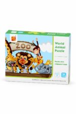 بزل حيوانات للأطفال World Animal Puzzle 24 قطعة - موديل 9068716