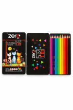 ألوان خشبية zero MISS 12 لون مثلثة بعلبة معدنية - 5213947