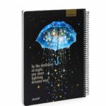 دفتر الأديب هارد كفر بسلك قياس كبير 150 ورقة - 12737
