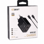 شاحن QBest بقدرة 75W ومنفذي Type-C موديل QB81
