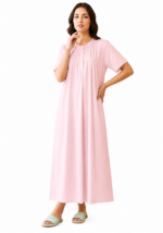 ⁦قميص نوم نسائي Soula طويل – قطن 95% وليكرا 5% | M–XL⁩ - الصورة ⁦2⁩
