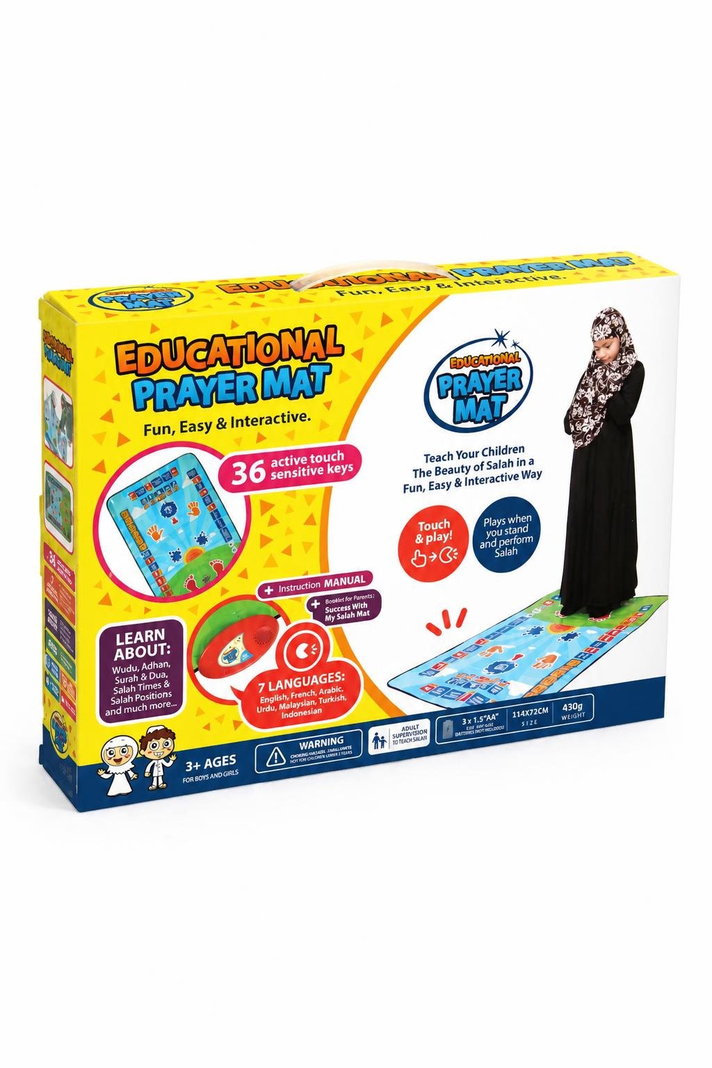 75c62912-15d9-4e2d-bcd4-52ef677a00fb.jpg سجادة صلاة إلكترونية تعليمية ناطقة للأطفال موديل 1932512 - الصورة 1
