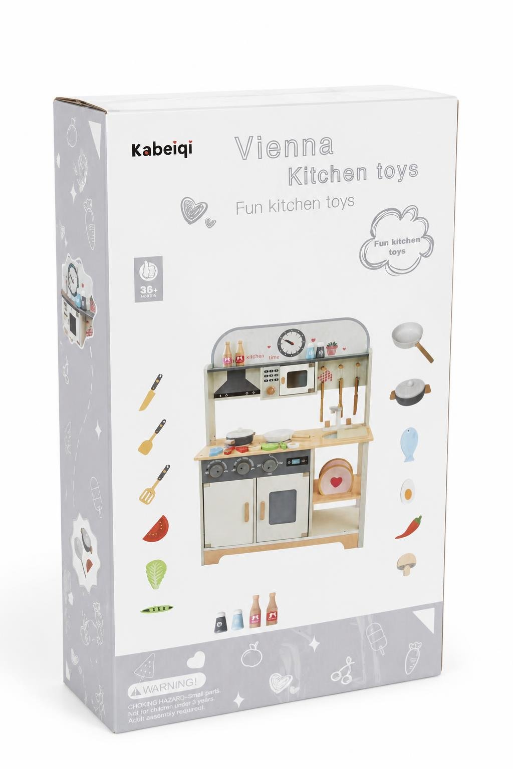 76756233-7bf3-4e9c-8e7b-184cc2549173.jpg مطبخ ألعاب خشبي Kabeiqi Vienna للأطفال - موديل 1042513 - الصورة 1