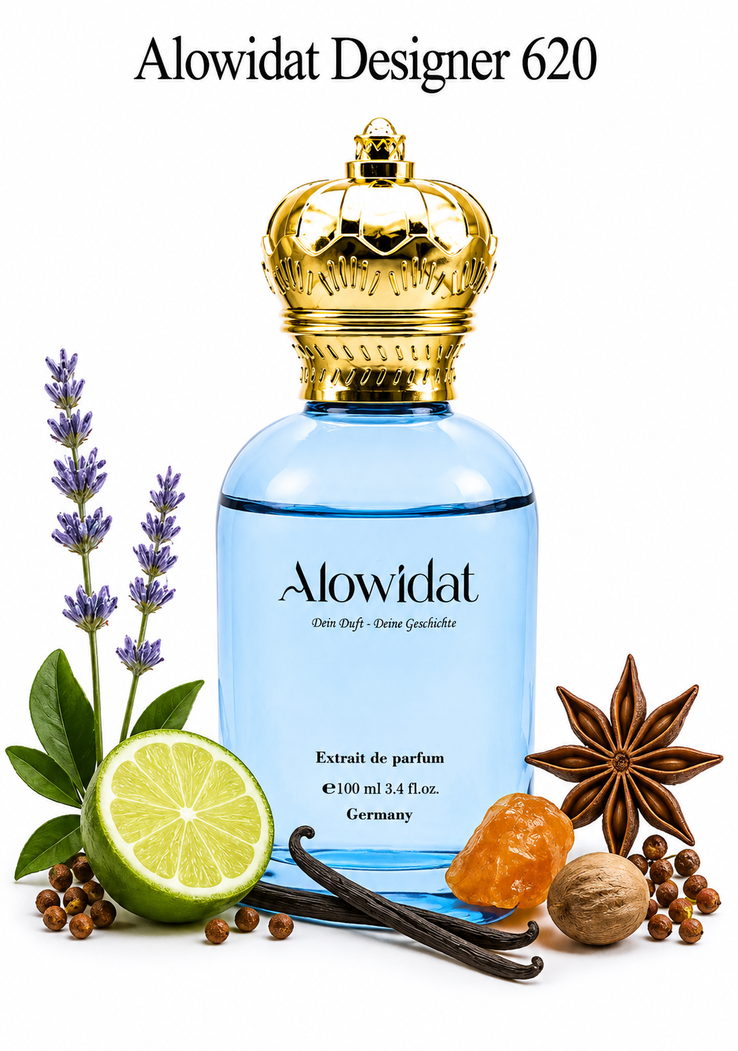 77faba58-dfc3-4b84-848d-bc87f423c416 عطر رجالي Alowidat Designer 620 – حمضي متبّل بلمسة عنبرية وفانيليا دافئة - الصورة 1