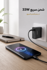 ⁦شاحن QBest سريع 33W مع وصلة Type-C مدمجة QB40⁩ - الصورة ⁦2⁩