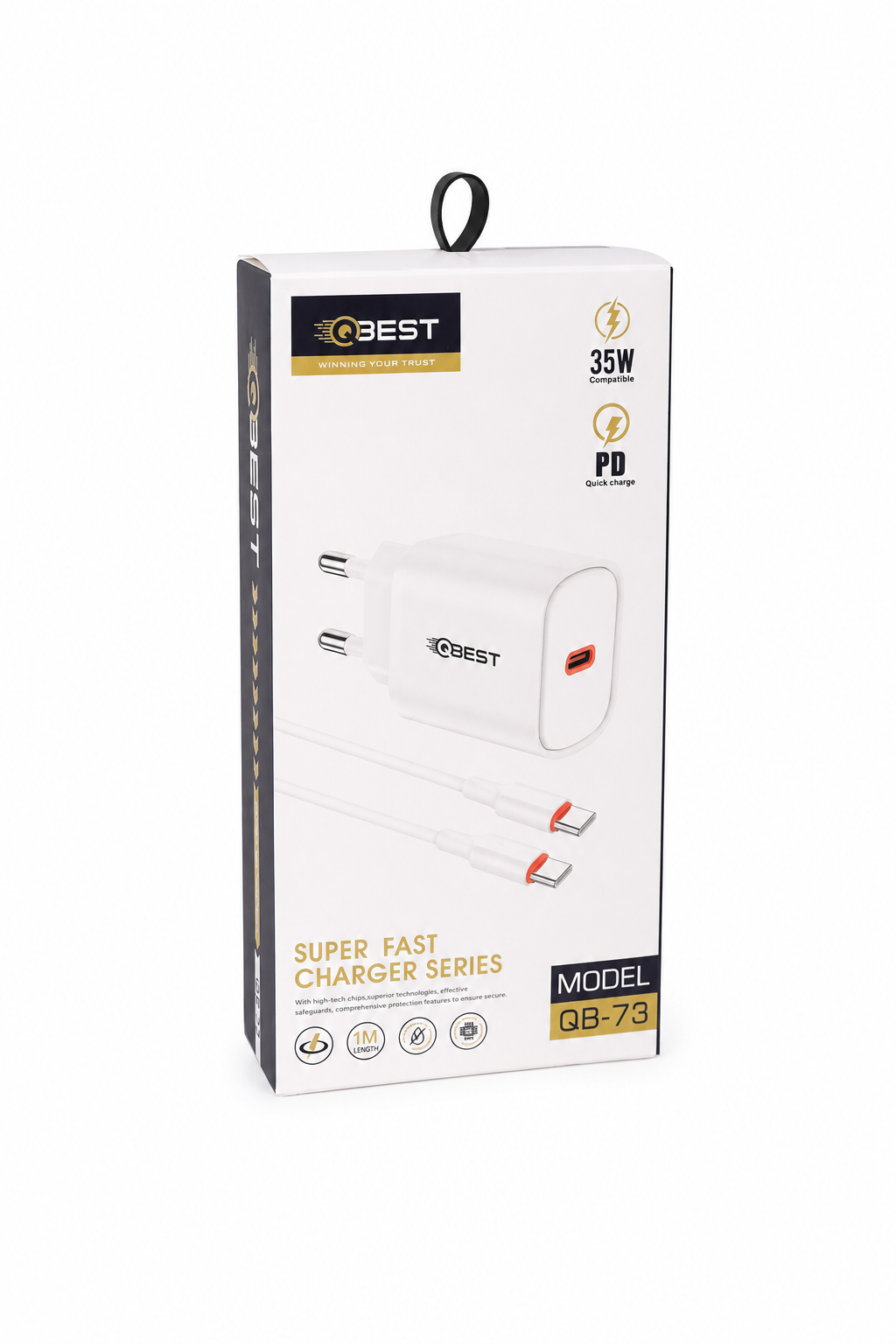 7d6d4319-6afe-427a-8ac0-cef0ca1ae651.png شاحن QBest 35W بتقنية PD للشحن السريع QB73 - الصورة 1