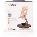 حامل هاتف مكتبي QBest معدني بزاوية 360 درجة QB860
