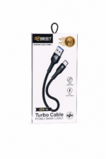 وصلة باور بانك QBest USB إلى Type-C بطول 30CM موديل QB14