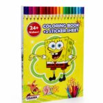 دفتر تلوين صغير OSAMA SpongeBob مع 24+ ستيكر - 16549