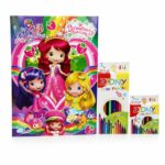 دفتر قصة وتلوين Strawberry Shortcake كبير مع قناع - 5301