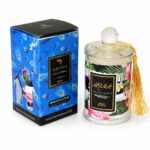 شمعة معطرة AROMA بوعاء زجاجي كبير وغطاء - 14562