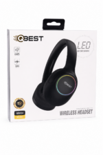 سماعة رأس لاسلكية QBest QB604 بإضاءة LED وتشغيل 10H
