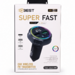 مشغل MP3 سيارة QBest QB207 FM وشاحن سريع 30W