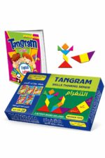 لعبة Tangram خشبية 28 قطعة مع كتابي أنشطة - موديل 554