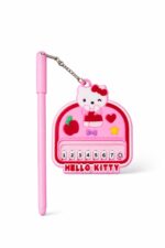 قلم جل أزرق وردي مع بيانو موسيقي Hello Kitty - 9339