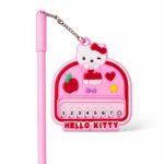 قلم جل أزرق وردي مع بيانو موسيقي Hello Kitty - 9339