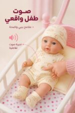 ⁦لعبة بيبي Wandalong مع سرير هزاز وصوت - 3222094⁩ - الصورة ⁦3⁩