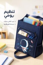 ⁦حقيبة أطفال توت باغ كحلي بتصميم فضاء - موديل 6790563⁩ - الصورة ⁦3⁩