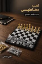 ⁦لعبة شطرنج مغناطيسية قابلة للطي SHENG BO 17*17 موديل 5224947⁩ - الصورة ⁦2⁩