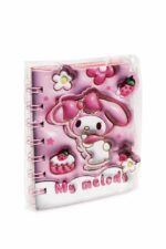دفتر ملاحظات صغير بتصميم My melody وردي - موديل 14603
