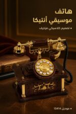 ⁦هاتف موسيقي أنتيكا Music Box بتصميم كلاسيكي - 15414⁩ - الصورة ⁦2⁩