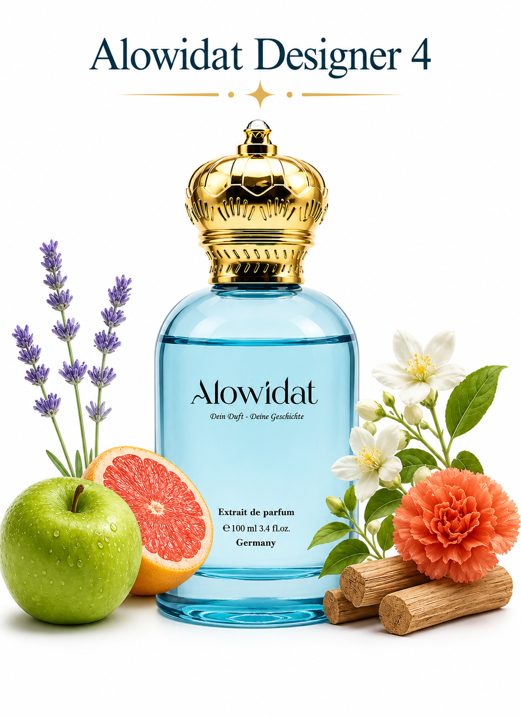98032b98-9b57-4212-be24-e34f093d641c عطر رجالي Alowidat Designer 4 – حمضي عشبي بلمسة خشبية دافئة - الصورة 1