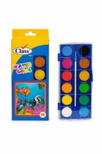 علبة ألوان مائية Class 12 لون مع ريشة - 2900546