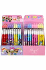علبة أقلام رصاص HB 2 ملم برسومات أطفال 48PCS - موديل 1216