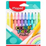 أقلام فلماستر Maped Color'Peps Pastel 10 ألوان - 8147730