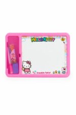 لوح HELLOKITTY وجهين مع قلم وطباشير ومساحة - 9321