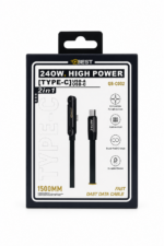 كابل شحن QBest 2in1 بقوة 240W مع هولدر موبايل QB C002