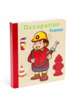 كتاب بزل خشبي إنكليزي للمهن - Fireman موديل 2087650