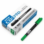 قلم CD/DVD Gxin أخضر بطرفين موديل 7218