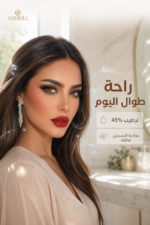 ⁦عدسات ملونة Adera Almond بترطيب 45% وقطر 14.2 ملم⁩ - الصورة ⁦3⁩