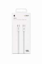 وصلة شاحن iPhone 16 من QBest USB-C بقدرة 100 واط QB-I16