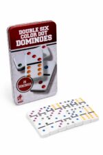 دومينو Double Six بلاستيكية 28 قطعة بعلبة معدنية - 7712154