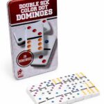 دومينو Double Six بلاستيكية 28 قطعة بعلبة معدنية - 7712154