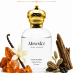 عطر للجنسين Alowidat Nische 528 – عنبري خشبي بلمسة فانيليا وزعفران دافئة