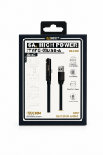 وصلة 2in1 QBest USB-A إلى Type-C شحن سريع 6A QB C001