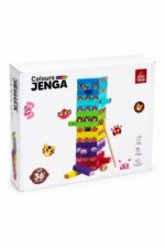 برج التحدي EDU TREE Colours JENGA 54 قطعة مع مطرقة - 3695273