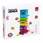 برج التحدي EDU TREE Colours JENGA 54 قطعة مع مطرقة - 3695273