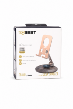 حامل هاتف مكتبي QBest معدني بزاوية فتح 360 درجة QB861
