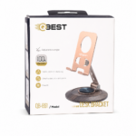 حامل هاتف مكتبي QBest معدني بزاوية فتح 360 درجة QB861
