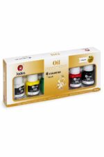 ألوان زيتية سائلة Jades 6 ألوان 25mL مع فرشاة - موديل 6842