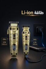 ⁦مجموعة VGR V-643 لقص وتشذيب الشعر بشاشة LED و12 مشط⁩ - الصورة ⁦4⁩