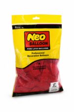 كيس بالونات NEO BALLOON لاتكس أحمر 50 قطعة - 9996120
